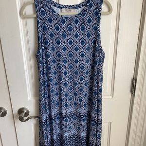 Sleeveless Cotton Knee Length Dress